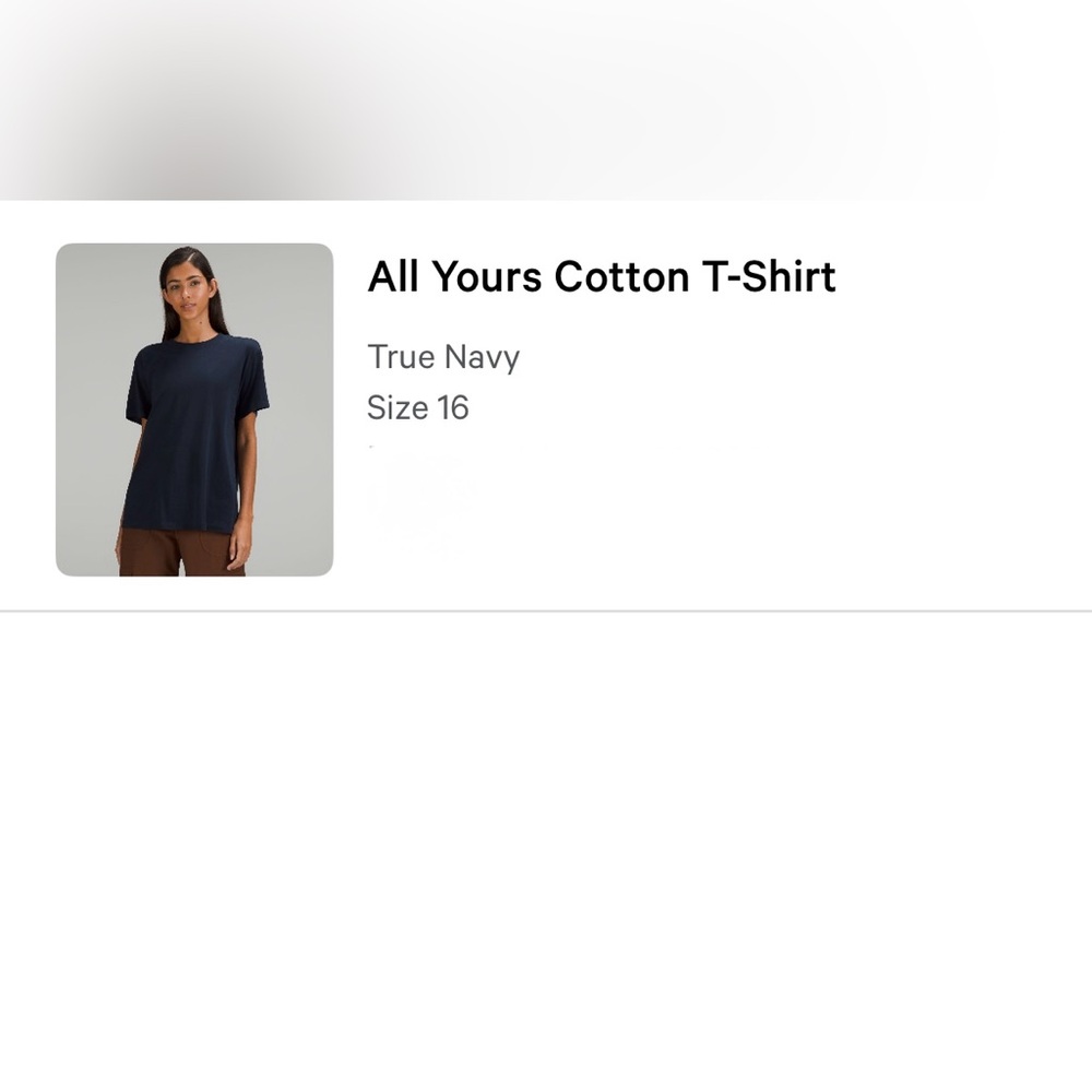 Lululemon True Navy All Yours Cotton T-Shirt